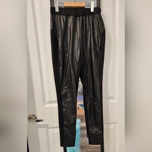 Black Faux Leather Leggings
